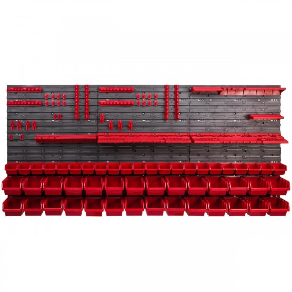 Zidni organizator alata 1752×780 mm - 50 kutije + držači - Slika 4