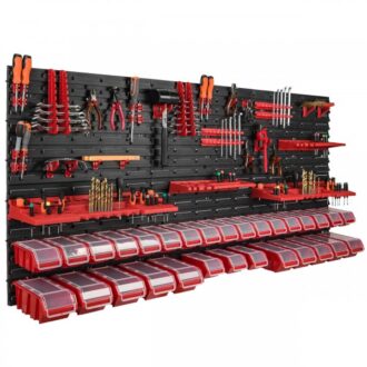 Zidni organizator alata 1728×780 mm - 30 kutija s poklopcima + držači