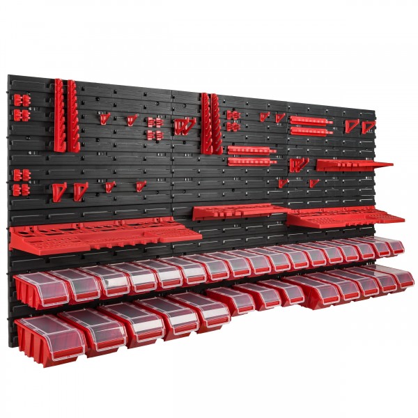 Zidni organizator alata 1728×780 mm - 30 kutija s poklopcima + držači - Slika 2
