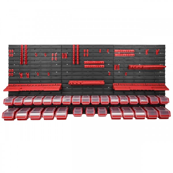 Zidni organizator alata 1728×780 mm - 30 kutija s poklopcima + držači - Slika 4