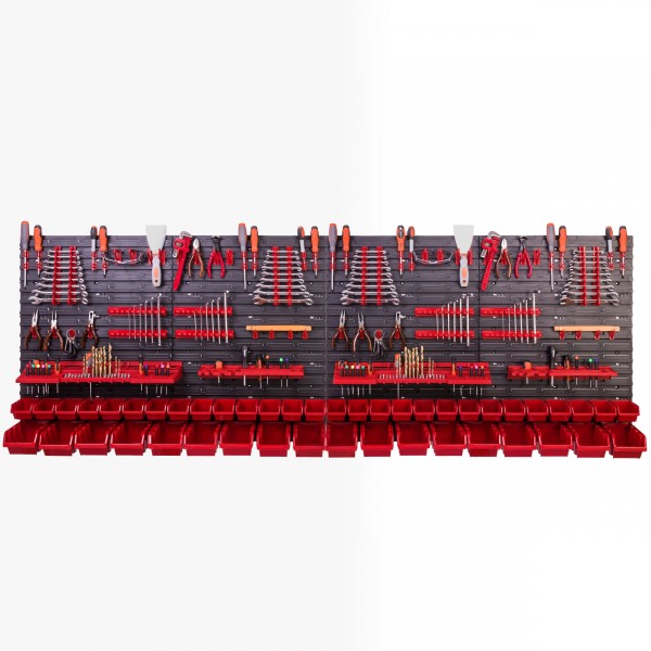 Zidni organizator alata 2300×780 mm - 46 kutije + držači - Slika 3