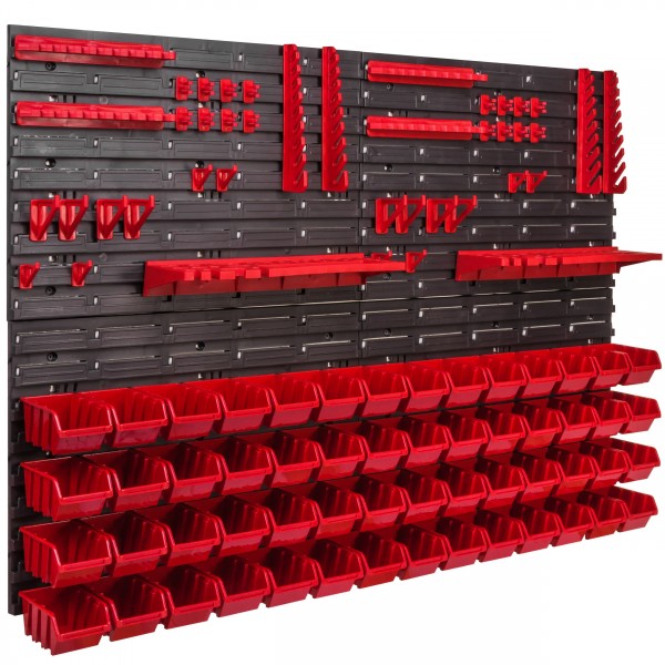 Zidni organizator alata 1152×780 mm - 56 kutije + držači - Slika 2