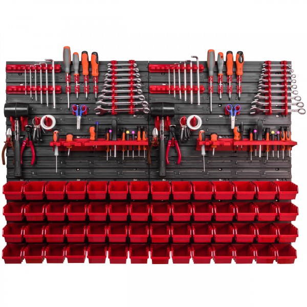 Zidni organizator alata 1152×780 mm - 56 kutije + držači - Slika 4