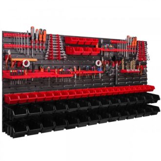 Zidni organizator alata 1752×780 mm - 57 kutije + držači