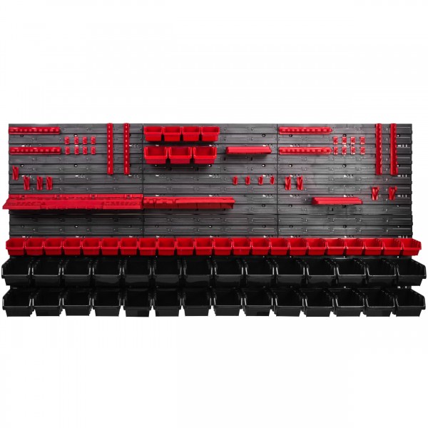 Zidni organizator alata 1752×780 mm - 57 kutije + držači - Slika 4