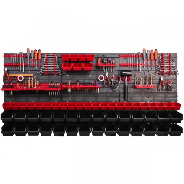 Zidni organizator alata 1752×780 mm - 57 kutije + držači - Slika 3