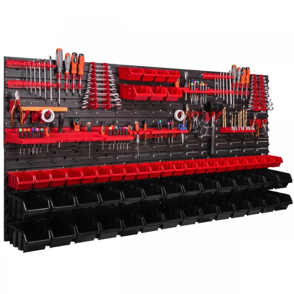 Zidni organizator alata 1752×780 mm - 57 kutije + držači