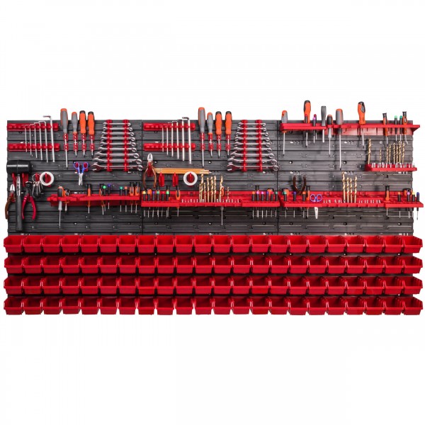 Zidni organizator alata 1752×780 mm - 88 kutije + držači - Slika 4